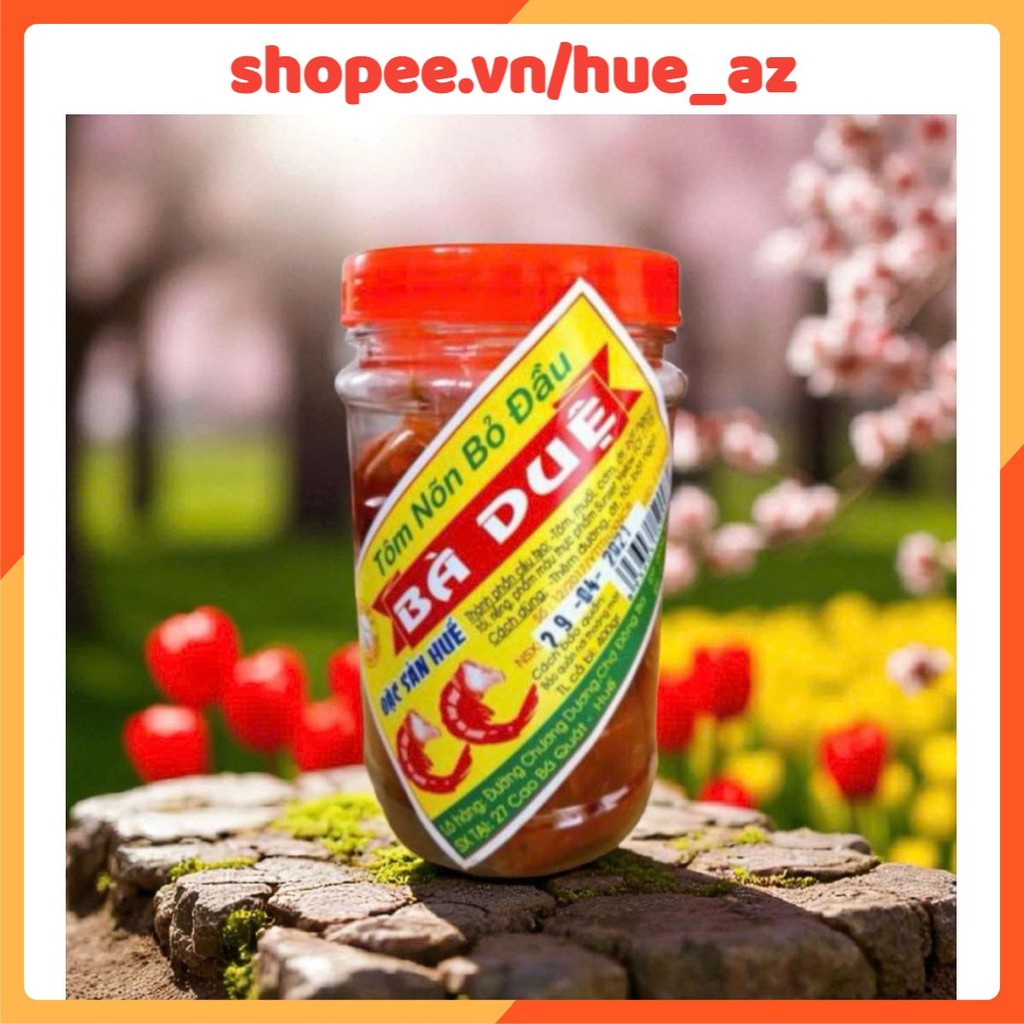 COMBO 5 HỦ - Tôm chua Bà Duệ hủ 400g (tôm Nõn bỏ đầu) loại đặc biệt - Đặc sản Huế