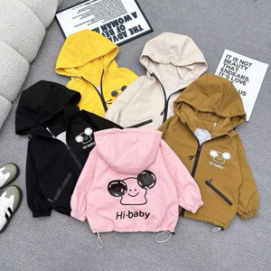 ```Áo Khoác Gió Hi-baby 2 Lớp cho Bé Gái và Bé Trai, Lót Lưới, Vải Chống Gió và Nước, Thời Trang Nhẹ Nhàng```