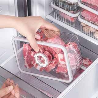 [BH 1 Đổi 1] Bộ 3 Hộp Nhựa Đựng Thực Phẩm Tủ Lạnh Tiện Lợi, Hộp Bảo Quản Có Vòng Ghi Ngày Thông Minh