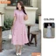 Đầm thiết kế BEMINE cổ tim có cavat may liền dáng chữ A phù hợp đi chơi-MT10605