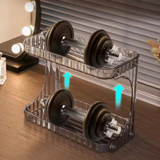 [BH 1 Đổi 1] Kệ Mỹ Phẩm 2 Tầng Dán Tường Nhựa Trong Suốt, Kệ Trang Điểm Để Bàn Đa Năng Chịu Lực Tốt