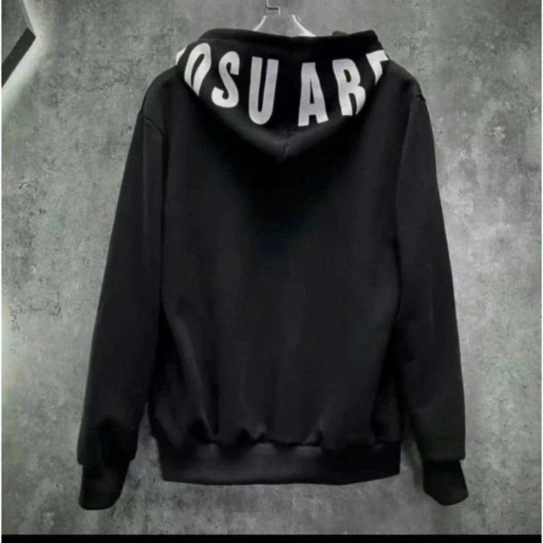 Áo khoác Hoodie Zip Nam Nữ in  DSQU  - - Lá   Mũ 2 Lớp Chất Nỉ Tàu  siêu hót Boy Phố 2025