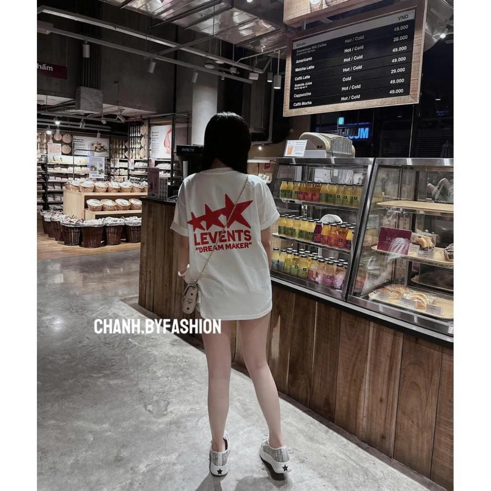Áo Thun Nam Nữ Le Vents in Ngôi Sao Vải Cotton 2 Chiều Thoán Mát Form Rộng Hót 2025 Boy Phố 2025