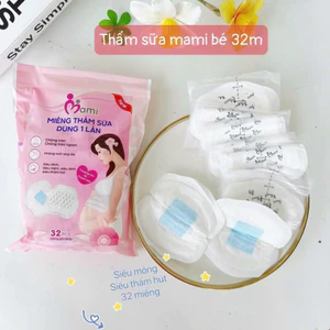 Túi 108 miếng lót thấm sữa Mami mềm, êm, khô thoáng cho mẹ bé