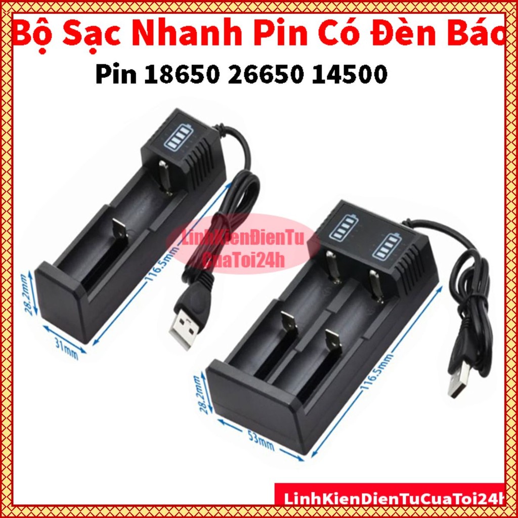 Bộ sạc nhanh Pin 21700, 26700, 16340,16650, 18350, 18500,18650,26650 tự ...