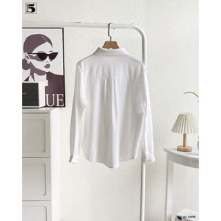 Áo sơ mi nữ dài tay chất lụa phối khăn cổ phong cách trẻ trung sang trọng công sở thời trang Twentyfive Fashion 6898
