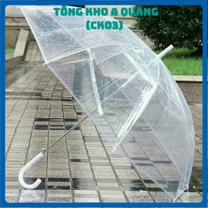 DÙ TRONG SUỐT CẦM TAY GẤP GỌN - Ô Trong Suốt Bền Đẹp Che Mưa Chụp Ảnh Thời Trang,Ô Đi Mưa Phong Cách Hàn Quốc Trẻ Trung