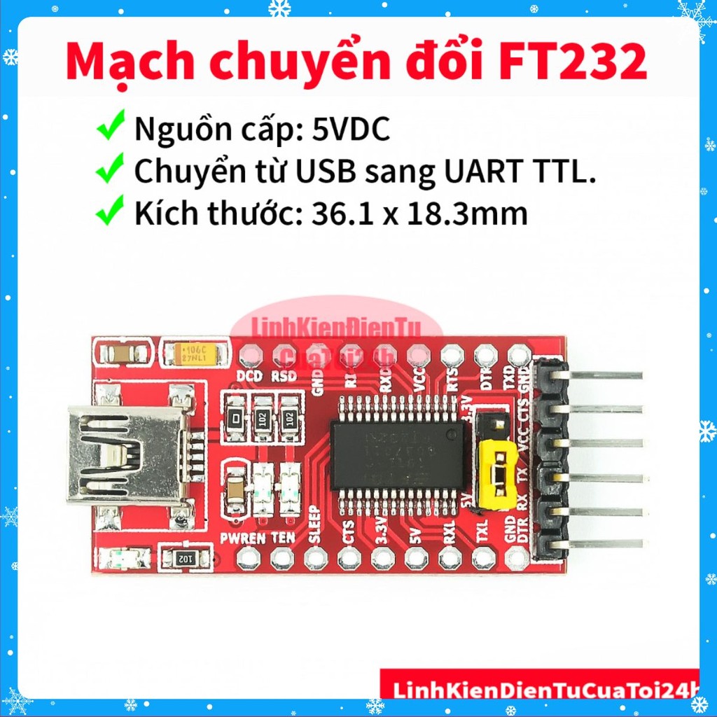 [SALE GIÁ GỐC] Mạch Chuyển USB UART TTL FT232 | FT232RL | Shopee Việt Nam