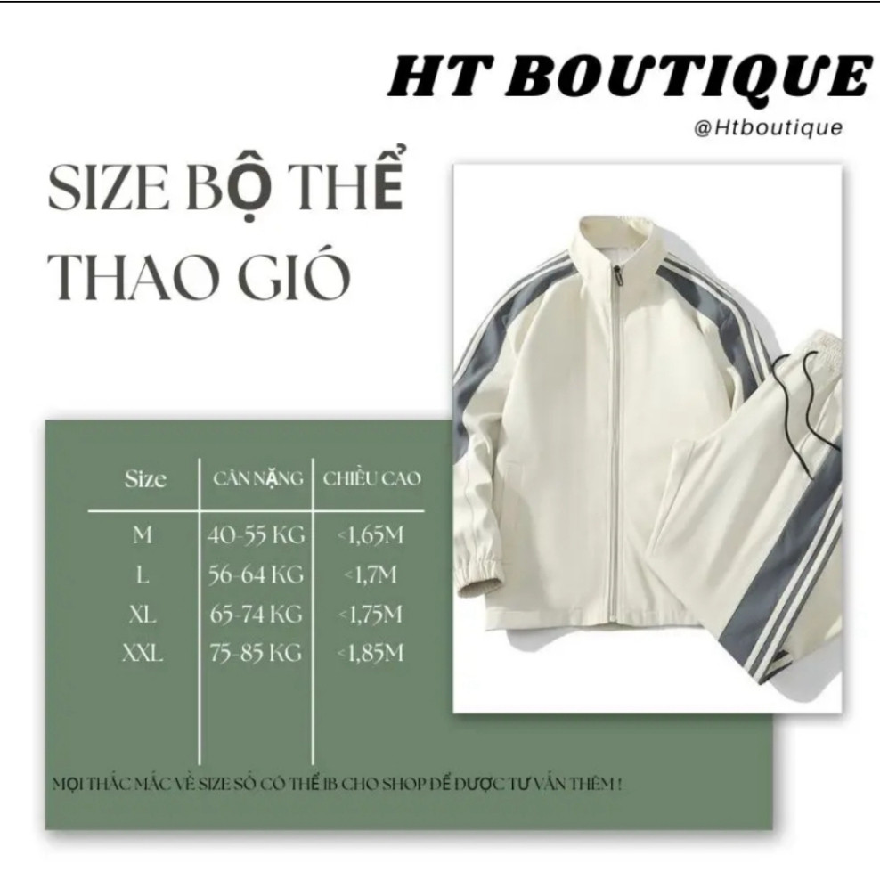 Bộ Thể Thao Gió Nam Nữ Phối Màu Chất Liệu Gió Tráng Bạc Cao Cấp Phong Cách Hàn Quốc Boy Phố 2025