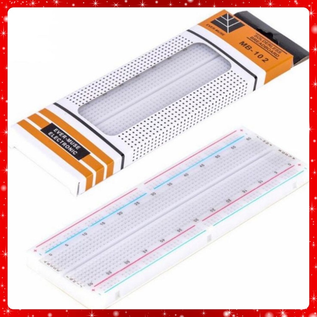 Breadboard MB-102 830 Lỗ 165x55x10mm Board test, Bo test, Bread board ...