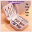 HỘP ĐỰNG ĐỒ TRANG SỨC DU LỊCH NHỎ GỌN - Hộp Trang Sức Chất Liệu Da Pu Cao Cấp,Hộp Đựng Đồ Bảo Quản Trang Sức 5 Ngăn
