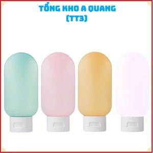 BỘ CHAI CHIẾT DẦU GỘI SỮA TẮM NHIỀU MÀU - Chai Chiết Kèm Túi Zip Nhỏ Gọn Tiện Lợi,Set 3 Lọ Chiết Mỹ Phẩm Du Lịch
