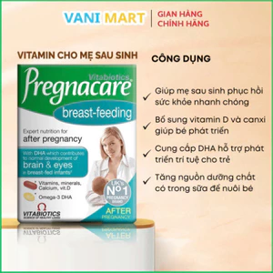 Chính Hãng - [HÀNG NHẬP KHẨU] Viên uống cho mẹ sau sinh bổ sung vitamin khoáng chất Vitabiotics Pregnacare Breast-feedi
