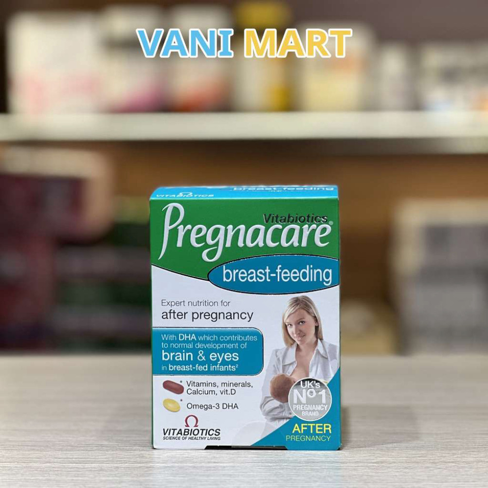 Chính Hãng -  [HÀNG NHẬP KHẨU] Viên uống cho mẹ sau sinh bổ sung vitamin khoáng chất Vitabiotics Pregnacare Breast-feedi