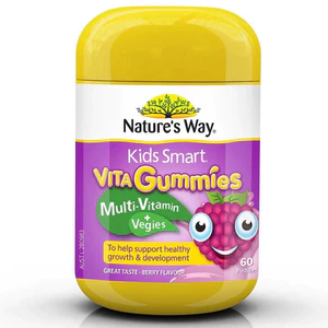 Kẹo Gum Multi-Vitamin + Vegies Kids Smart Nature's Way 60 viên