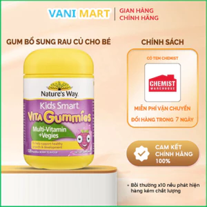 Chính Hãng - [ CHÍNH HÃNG ] Kẹo Gum Vita Gummies Nature’s Way Đủ Vị 60 Viên Cho Bé Từ 2 Tuổi (Úc)