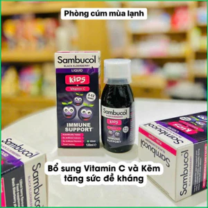 Chính Hãng - [ CHÍNH HÃNG ] Siro tăng đề kháng Sambucol for kid của Anh giúp nâng cao hệ miễn dịch của bé 120ml