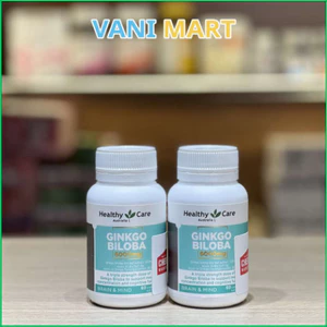 Chính Hãng - [ CHÍNH HÃNG ] Viên uống bổ não Ginkgo Biloba 6000 Healthy Care của Úc giúp giảm chóng mặt, hồi phục trí n