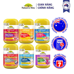 Chính Hãng - Kẹo Dẻo Vi Chất Nature's Way Vita Gummies Chính Hãng Từ Úc Bổ Sung Vitamin Và Khoáng Chất Cho Bé