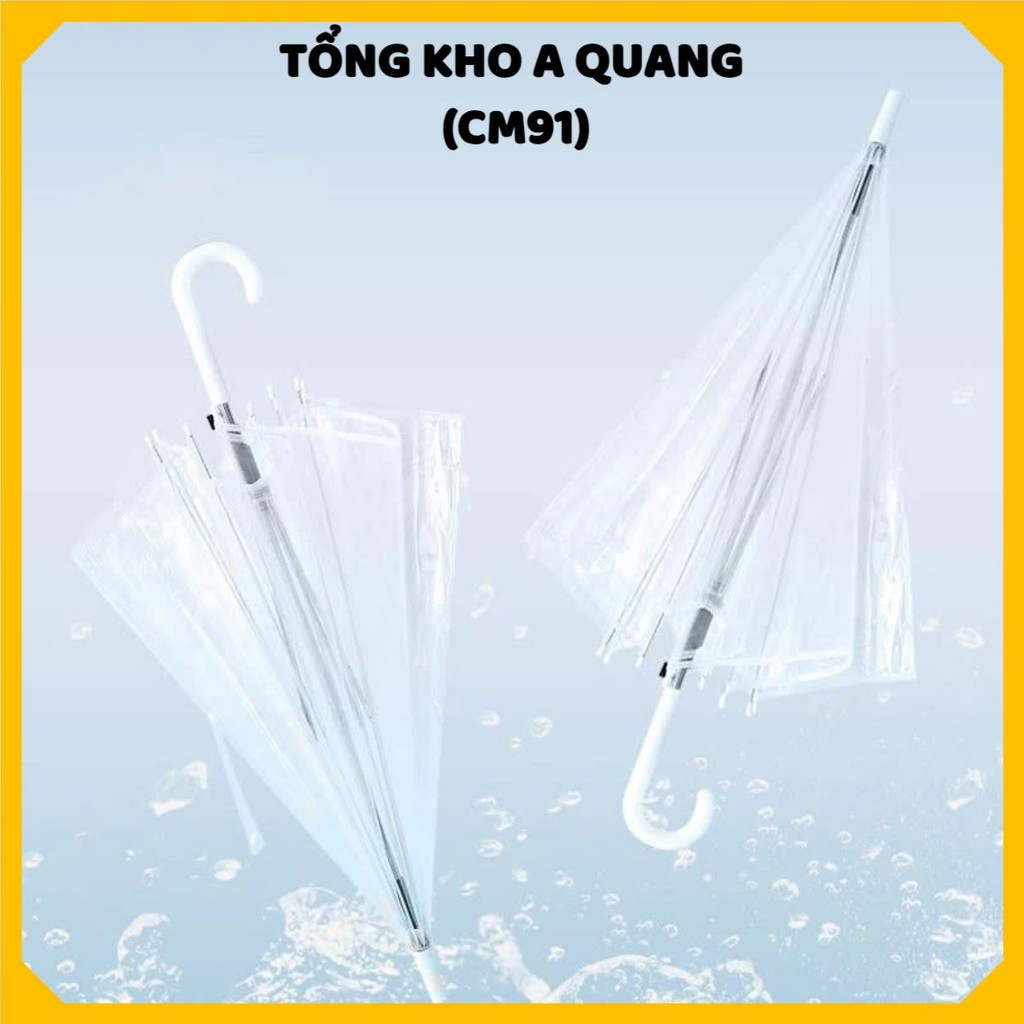 Ô CHE MƯA THIẾT KẾ THỜI TRANG TIỆN LỢI - Ô Đi Mưa Trong Suốt Gấp Gọn,Dù Trong Suốt Cao Cấp Phong Cách Hàn Quốc