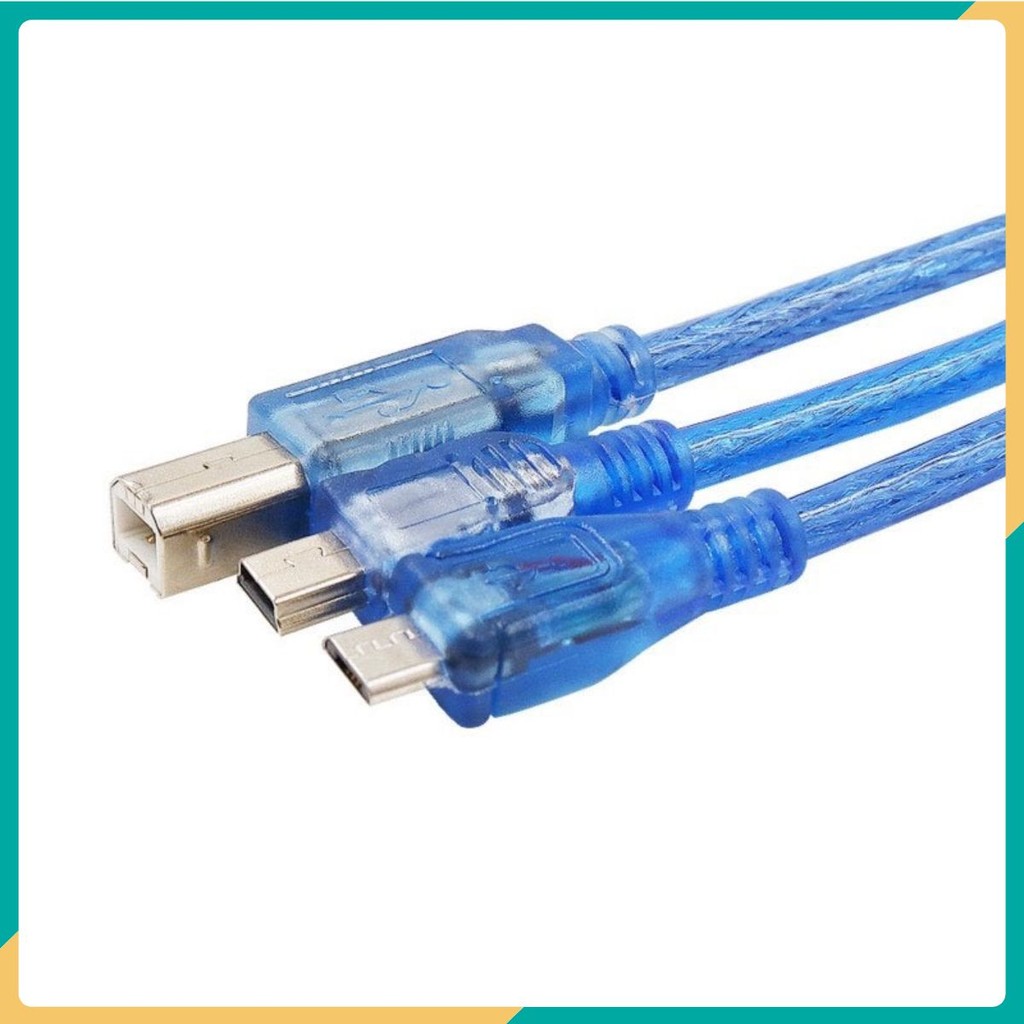 Cáp USB Nano Mini / Cáp USB Micro / Cáp USB Vuông (30cm) cho Arduino ...