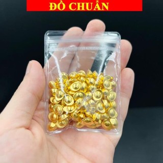< chiêu tài > Sỉ Combo 100 Thỏi Vàng Nén Mini 1cm Bỏ Chum Tụ Bảo Chiêu Tài Lộc