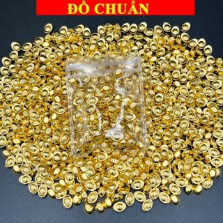 < chiêu tài > Sỉ Combo 100 Thỏi Vàng Nén Mini 1cm Bỏ Chum Tụ Bảo Chiêu Tài Lộc