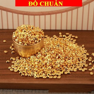 < chiêu tài > Sỉ 500 Thỏi Vàng Mạ Vàng Mini 1cm Để Bàn Th.ờ, Bàn Làm Việc