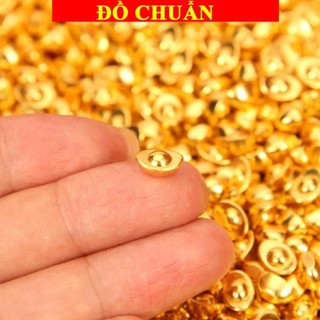 < chiêu tài > SỈ Túi 100 Thỏi Vàng Nhựa Xi Mạ Vàng , size 1 cm , Trang Trí Phụ Kiện