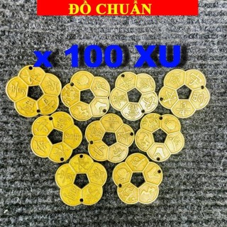 < chiêu tài > SỈ 100 Đồng xu hoa mai Cổ 3cm phong thuỷ , sỉ số lượng lớn