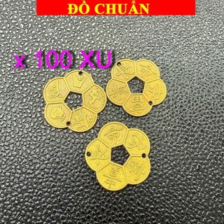 < chiêu tài > SỈ 100 Đồng xu hoa mai Cổ 3cm phong thuỷ , sỉ số lượng lớn