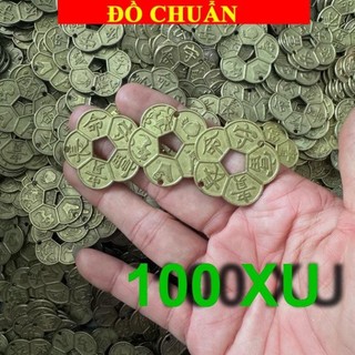 < chiêu tài > SỈ 100 Đồng xu hoa mai Cổ 3cm phong thuỷ , sỉ số lượng lớn