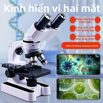 【Chính Hãng Chính Thức】Kính hiển vi quang học sinh học cho trẻ em, phòng thí nghiệm khoa học, học sinh trung học cơ sở,