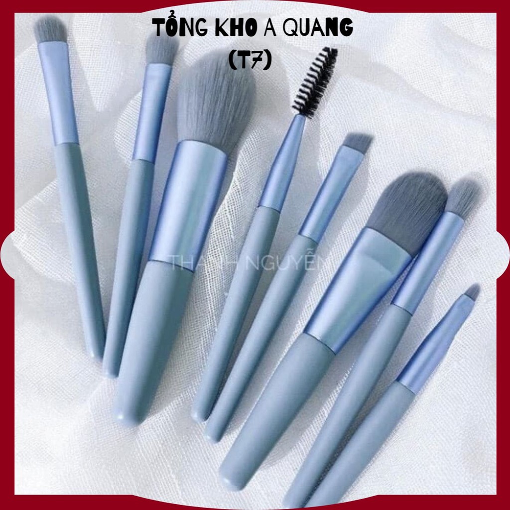 (COMBO 2) Bộ Cọ Trang Điểm 8 Cây Vintage Siêu Cute Trong Túi Zip - CỌ TRANG ĐIỂM CHUYÊN DỤNG CHO MAKE UP