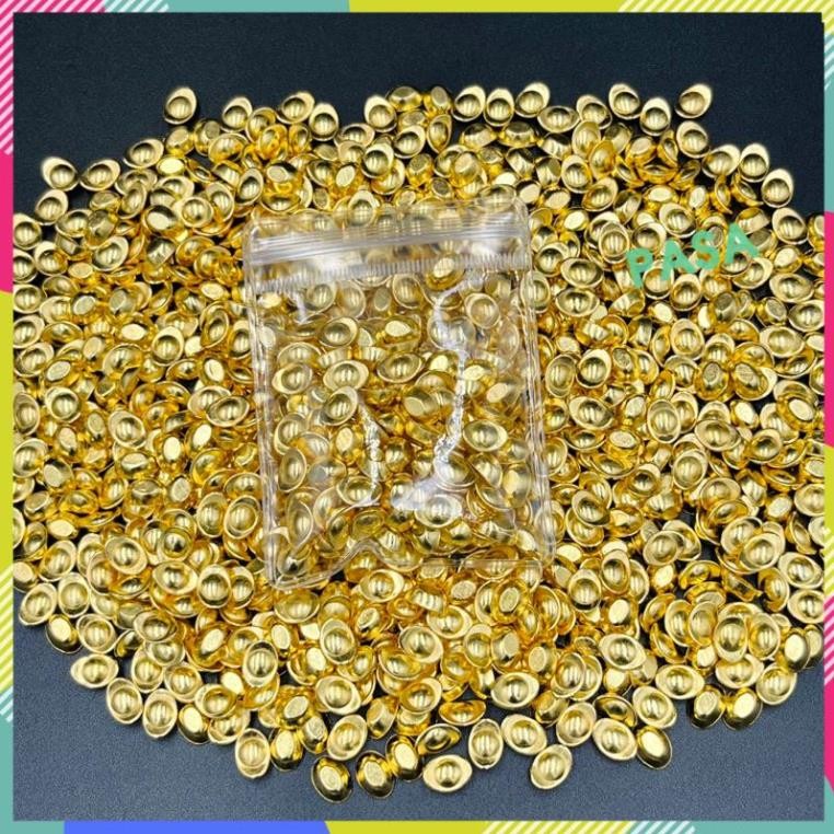 [LOẠI 1] Sỉ Combo 100 Thỏi Vàng Nén Mini 1cm Bỏ Chum Tụ Bảo Chiêu Tài Lộc