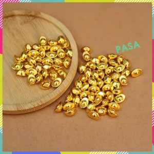 Thỏi Vàng Hợp Kim Mini 1cm Phong Thủy Tài Lộc, Trang Trí, May Mắn Chiêu Tài