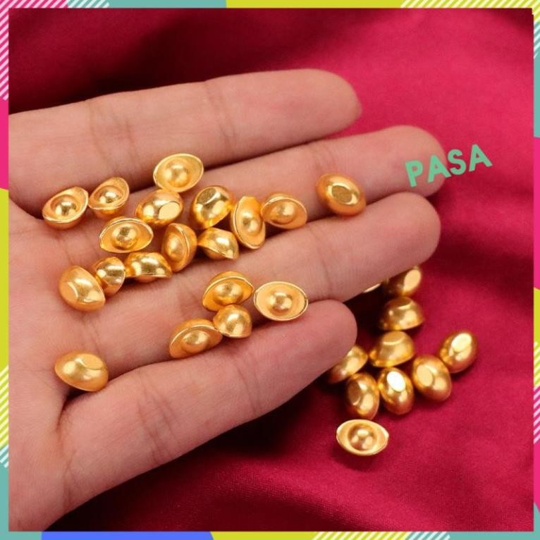 [LOẠI 1] Túi 100 Thỏi vàng mini bằng nhựa mạ vàng trang trí bàn thần tài bàn làm việc tiểu cảnh