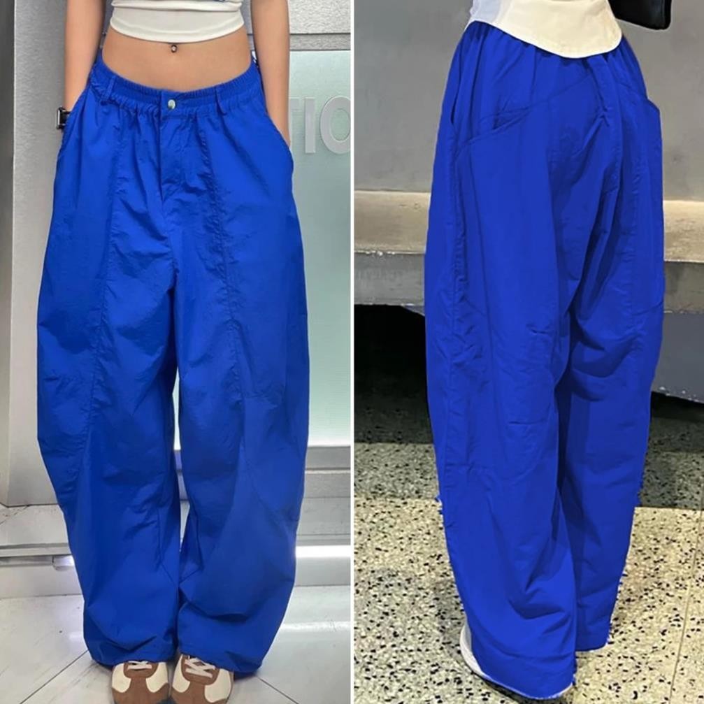 Quần Harem Pants Vintage Unisex Thời Trang Hottrend Gladimax, Quần Thụng Ống Rộng Hack Dáng Phong Cách Nhật Bản
