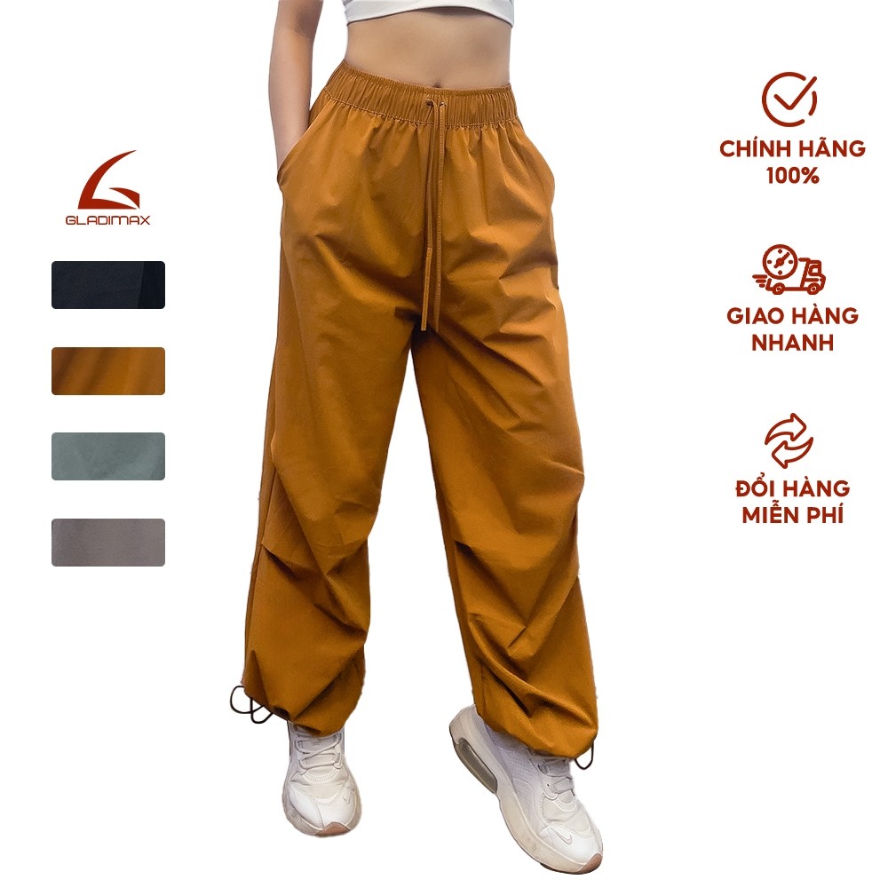 Quần jogger gió mát lạnh GN88 thiết kế xếp ly cá tính có giây điểu chỉnh ông quần by Gladimax