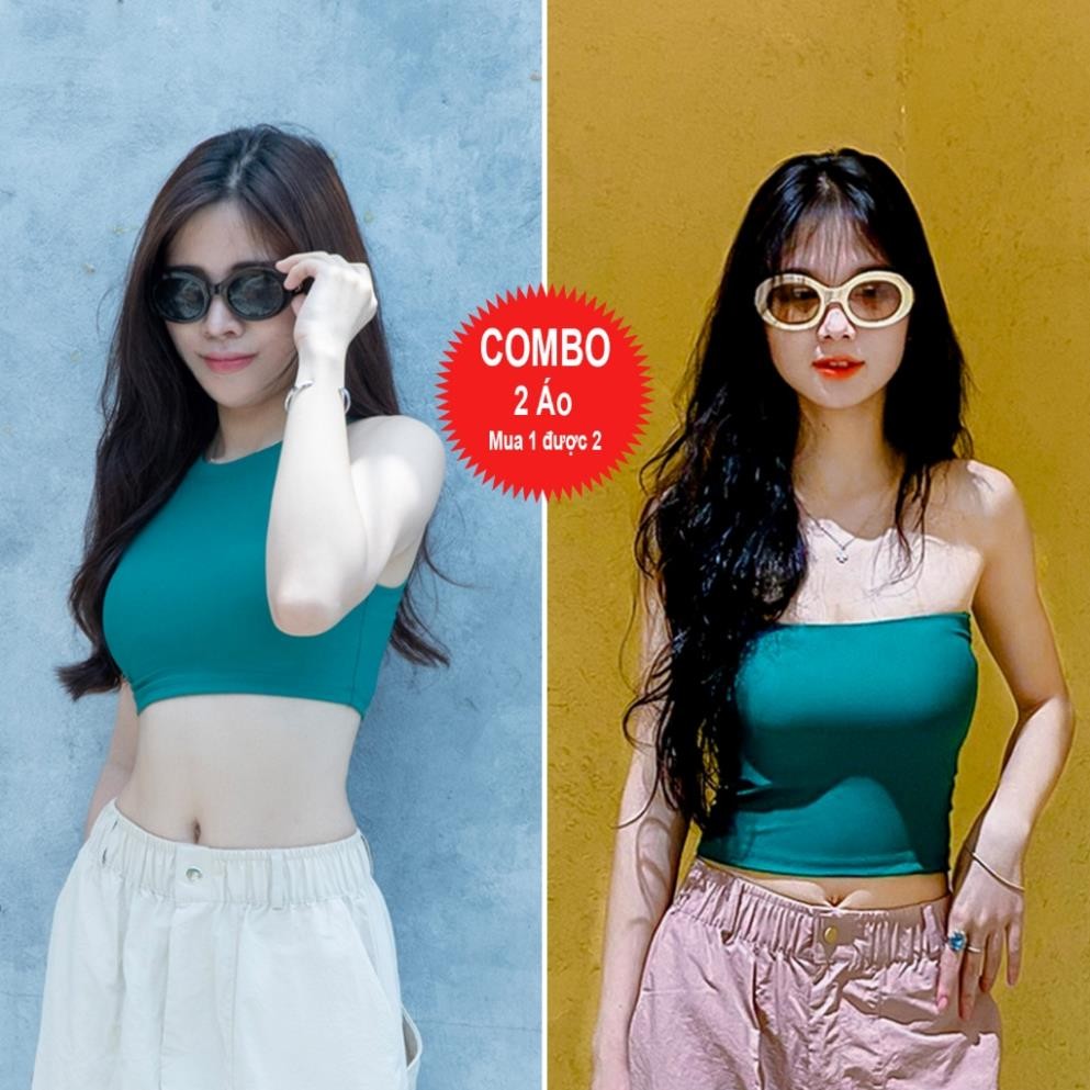 Áo Ba Lỗ Croptop Nữ A134 Thời Trang Hottrend Gladimax, Áo Croptop Nữ A136 Thun Co Giãn Ôm Dáng Trẻ Trung