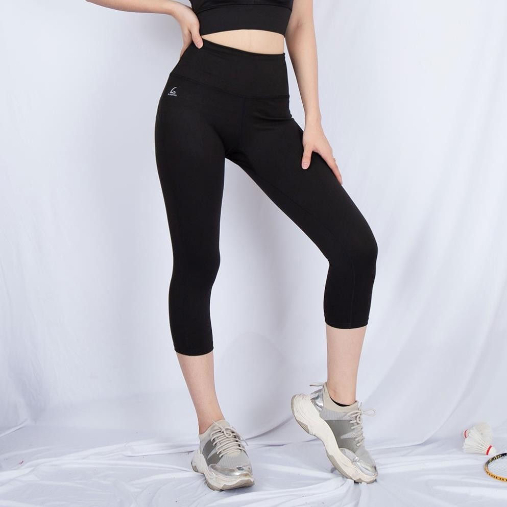 Quần leggings lửng Genmax V3 form ôm, co giãn 4 chiều, cạp cao tôn dáng - Chính hãng Gladimax