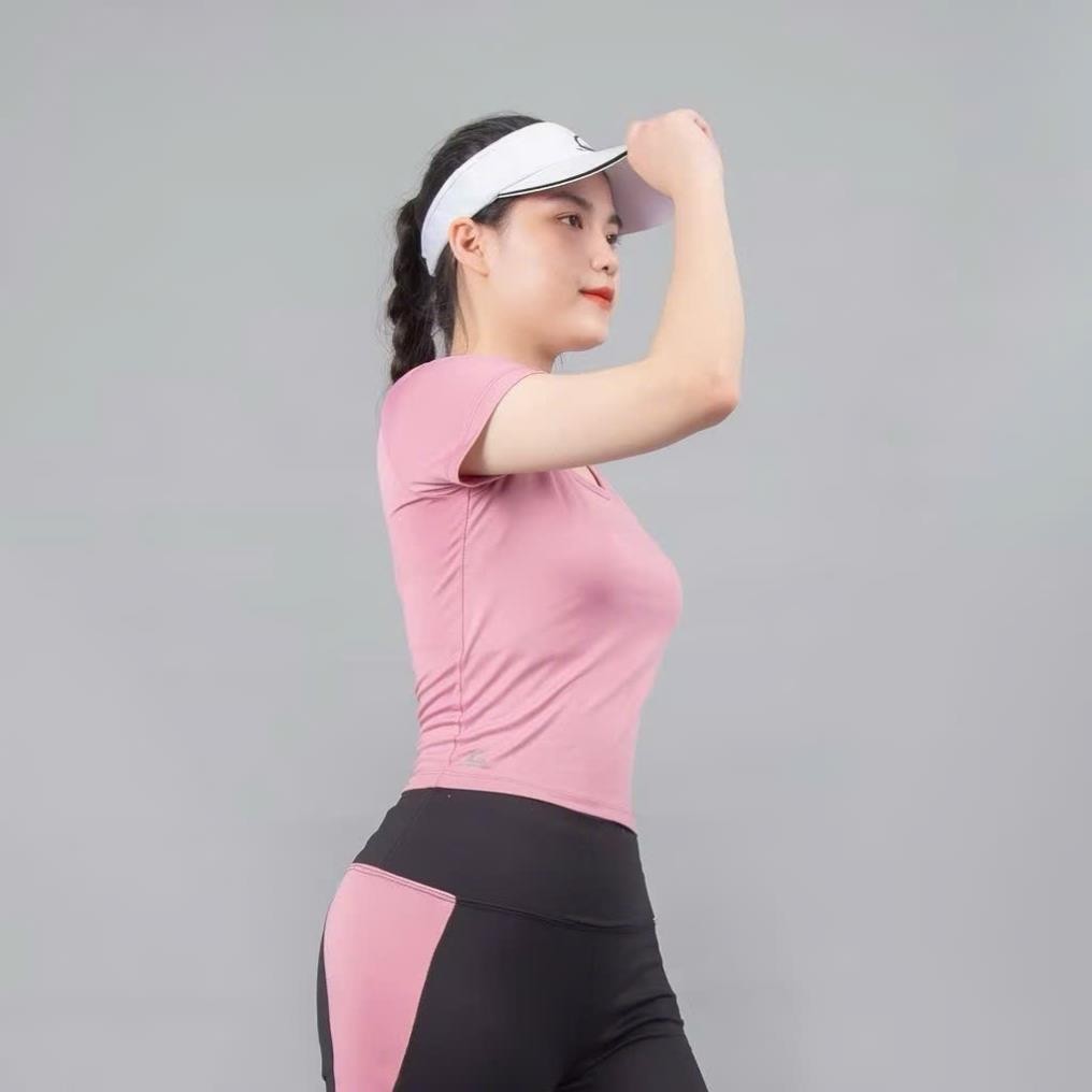 [ NEW ] Áo Croptop Thể Thao VBCT – Cộc Tay, Có Mút, Tôn Dáng Body