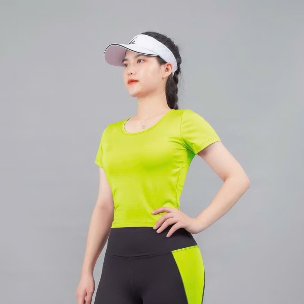 [ NEW ] Áo Croptop Thể Thao VBCT – Cộc Tay, Có Mút, Tôn Dáng Body