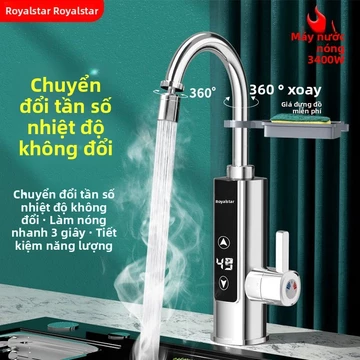 Vòi nước nóng điện Royalstar, làm nóng tức thì cho nhà bếp và phòng tắm, sử dụng kép nóng lạnh, máy nước nóng điện tức t