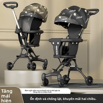Xe đẩy em bé hiện vật nhẹ, có thể gập lại, đóng một chạm, xe đẩy em bé, xe đẩy trẻ em hai chiều, hiện vật xe đẩy em bé n