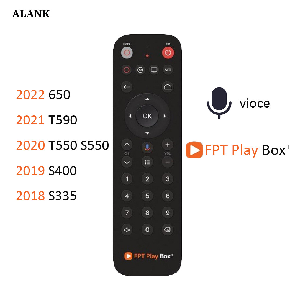ALANK Remote giọng nói Điều khiển cho FPT Play Box hộp TIVI FOR 650 ...