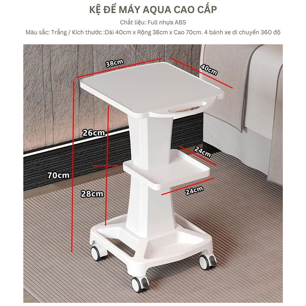 Kệ Aqua 6in1,5in1, Kệ Để Đồ Spa, Thẩm Mỹ Viện Giúp Tối Ưu Hoá Không Gian, Dễ Vệ Sinh, Bảo Quản