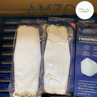 AMZO_ HỘP 10 CÁI KHẨU TRANG FAMAPRO 4D CHÍNH HÃNG KHÁNG KHUẨN SIÊU DÀY DẶN