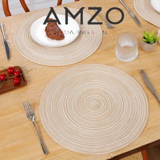 AMZO_ TẤM LÓT BÀN ĂN, MIẾNG LÓT BÌNH HOA, ĐẾ LÓT TRÒN HOẠ TIẾT HIỆN ĐẠI PHONG CÁCH BẮC ÂU