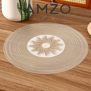 AMZO_ TẤM LÓT BÀN ĂN, MIẾNG LÓT BÌNH HOA, ĐẾ LÓT TRÒN HOẠ TIẾT HIỆN ĐẠI PHONG CÁCH BẮC ÂU